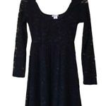 𝅺LUNACHIX scoop neck long sleeve floral lace dress size small Photo 0