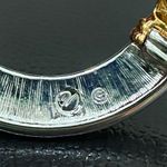 Swavorski Retired SWAROVSKI Swan Signed Clear Crystal Gold-tone Circle Wreath Brooch Photo 12