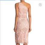 Reiss  Mena Crochet Lace One-Shoulder Dress Blush Pink NWT Size 2 Photo 1
