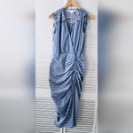 Veronica Beard  Teagan Striped Dress Blue Kelly Green size 4 Photo 4