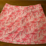 Women’s Jude Connally Skirt W Built In Shorts SzXL Pink/White Striped Pink Size XL Photo 0