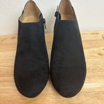 Naturalizer  Black Suede & Leather Ankle Booties Size 8.5 Photo 4