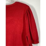 80 Park Women's Rhinestone Heart Short Sleeve Blouse Red Size XL Photo 5