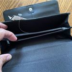 Tahari  Trifold Wallet Gold  Embossed Leather Crocodile Pattern CashCard Organize Photo 10