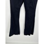 Blue Blush Black Denim Stretch Flare Leg Pants Elastic Waist Wide Leg Large Photo 2