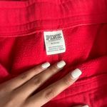 PINK - Victoria's Secret  Red Sweatpants Tapered Elastic Cuffs Photo 2