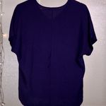 Entro Short Sleeve V-Neck Top Navy -  Boutique - Size XL Plus Size Photo 1
