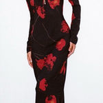 Realisation Par  Selma Euphoria Noir 100% Silk Maxi Dress Size XS Photo 0