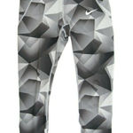 Nike Speed 7/8 Mid Rise Running Tights Grey White Black Women's Sz S Workout Photo 0