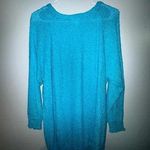 French Rags women’s Hand Loomed Sweater California one size bright color vintage Blue Photo 0