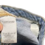 Free People  Distressed Denim Button Fly Miniskirt Sz 25 Photo 3