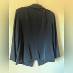 Vintage 90s Sioni Blazer Women’s Size 14 Navy Satin Lapel One Button Blue Photo 10
