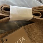 Faux Pebbled Leather Tan Bag Photo 8