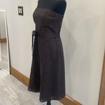 Banana Republic  Brown Eyelit Strapless dress Size 10 Photo 2
