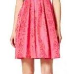 THEIA Wilson color block black pink jacquard special occasion dress size 0 Photo 0