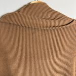 Gap  Ribbed Cowl Neck Sweater Mini Dress Women's Large Brazen Brown Cozy Knit Photo 11