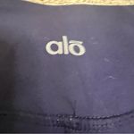 Alo Yoga  Moto High Waist Womens‎ Royal Blue Athletic Active Leggings Size Small Photo 3