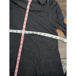 Artisan NY  Charcoal Gray Cowl Neck Sweater Dress Minimalist Lagenlook Chic Photo 7