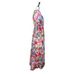 Haoduoyi Maxi Dress Wrap Top Long Sleeves Chiffon Floral Multi Women’s Size XL Photo 2