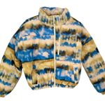 Nordstrom NWT BP. Horizon Tie Dye Print Puffer Coat Jacket S Photo 1