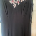 XScape black embroidered dress Photo 3