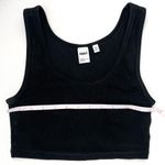 Aritzia TNA HomeStretch™ Ribbed Scoopneck Cropped Tank in Size XS Black Photo 3