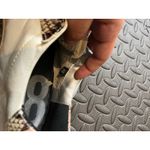 P448  Snake Skin Sneakers in Pink White pearlescent‎ leather size 38 US 7.5-8 Photo 7