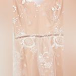 Lulus  Twirl the Night Away Embroidered Lace Mini Skater Dress Cream Size Medium Photo 4