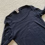 Sophie Max Sweater Dress Black Long Sleeve Cotton Blend Size Medium Like New Photo 5