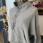 Free People  We The Free Kitty Half-Zip Cotton Pullover in Frosted Earth Sz L 💛🎀 Photo 3