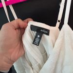 AQUA  White Tiered Eyelet Cotton Midi Dress Photo 7