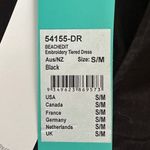 Seafolly Brand New  BeachEdit Embroidery Tiered Dress Black Size S/M Mini Midi Photo 6