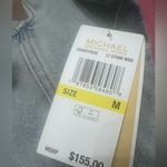 Michael Kors New  Women's Button-Down Blue Denim Mini Dress Size medium jean Photo 3