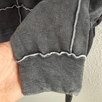 Wild Fable  Charcoal Patchwork Hoodie Neutral Boho Medium Photo 3