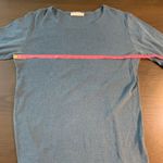 Bryn Walker Teal Blue 3/4 Sleeve Ribbed Knit Top Made in USA XL Basic Layer READ Photo 7