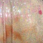 Daya Sequin Halter Mini Dress Neck Cocktail pastel Jewel Badgley Mischka Orange Size 12 Photo 12