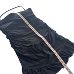 J.Crew Black Ruffle-Trim Ruched Bandeau One-Piece Dress Swimsuit Size 12 Photo 12