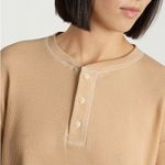 Everlane The Organic Cotton Waffle Henley Sesame XS Photo 2