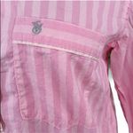 Victoria's Secret Victoria’s Secret Iconic Pink Striped Button Down Sleep Shirt Photo 3