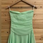 Ruby Rox Y2K  Size Small Tinkerbell Green Strapless Mesh Ruched Strapless Dress Photo 7