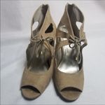 a.n.a . Faux suede peep toe heels 3.5 in 9.5 Photo 3