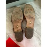 Vintage Bally Brown Leather Embossed Lizard Slingback Flat Sandal Size 10 Photo 4