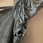 Women's Denim Blue Ruched Blouse from Lone Star Size L Photo 5