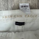 American Eagle ‎ Outfitters White Denim Mini Skirt Hi-Rise Frayed Hem Sz 12 NWT Photo 4