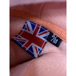 Women's Coral London England Hoodie Hooded Long Sleeve Cropped Sweatshirt S/M Orange Photo 2