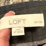 Loft Ann Taylor  Charcoal Gray Trousers Size 4P EUC #4783 Photo 2
