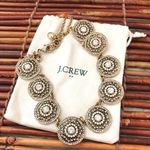 J.Crew Gold Tone & Rhinestone Necklace Photo 6