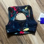 JoyLab  dark blue floral nwt sports bra xs Photo 5