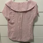 Anthropologie  Maeve Pink Collared Top Photo 3