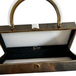 Rare Tyrolean NY Vintage 1950’s Lucite Metal Box Purse. Photo 5